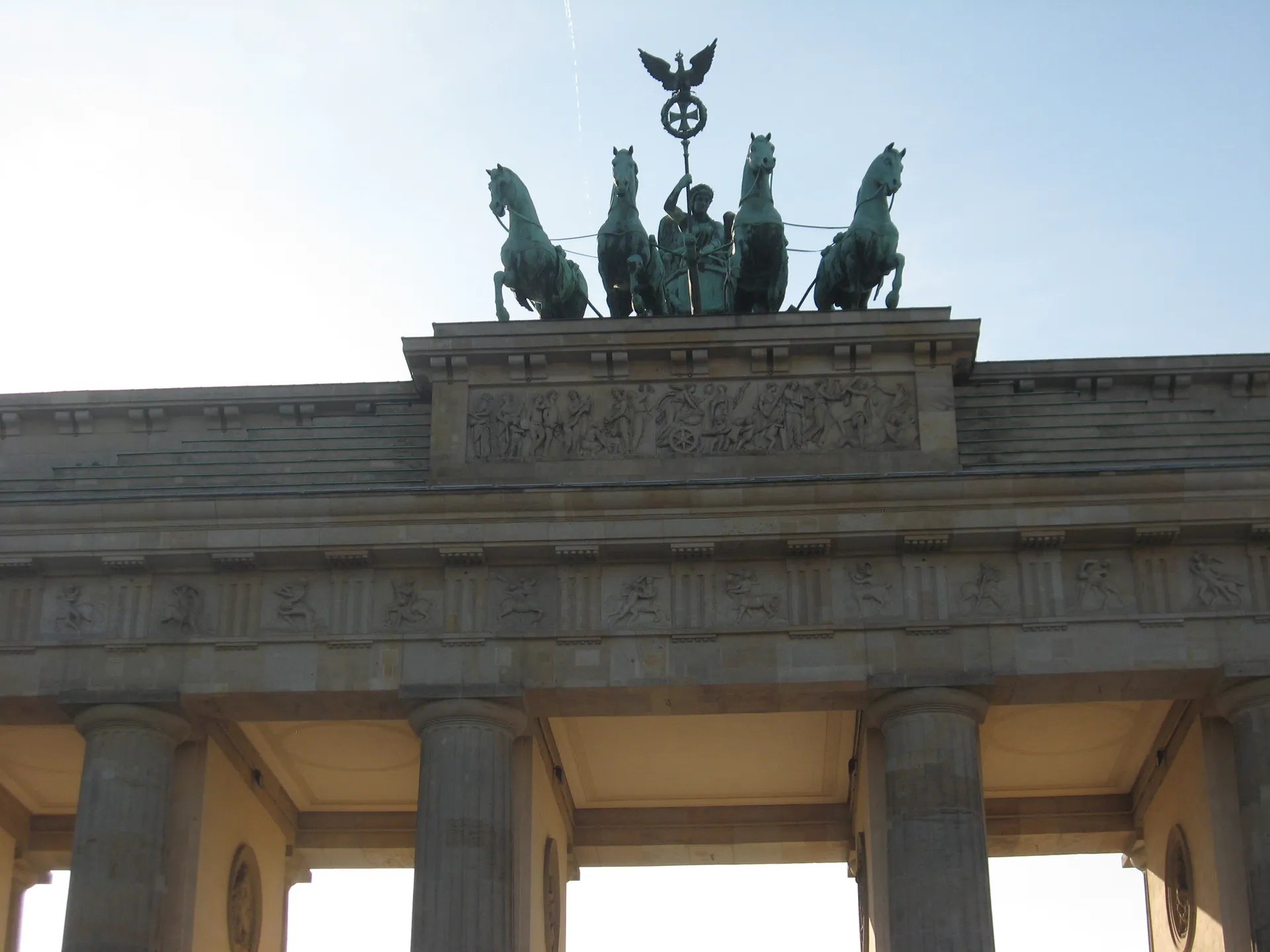 Quadriga auf dem Brandenburger Tor in Berlin